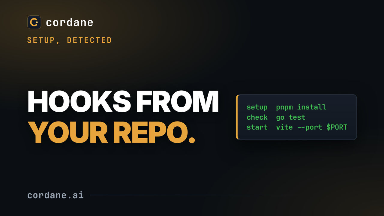 Detect setup hooks from your repo