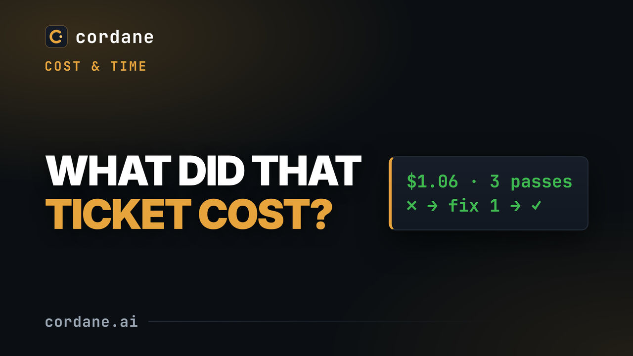 What your coding agents cost, per ticket and per project