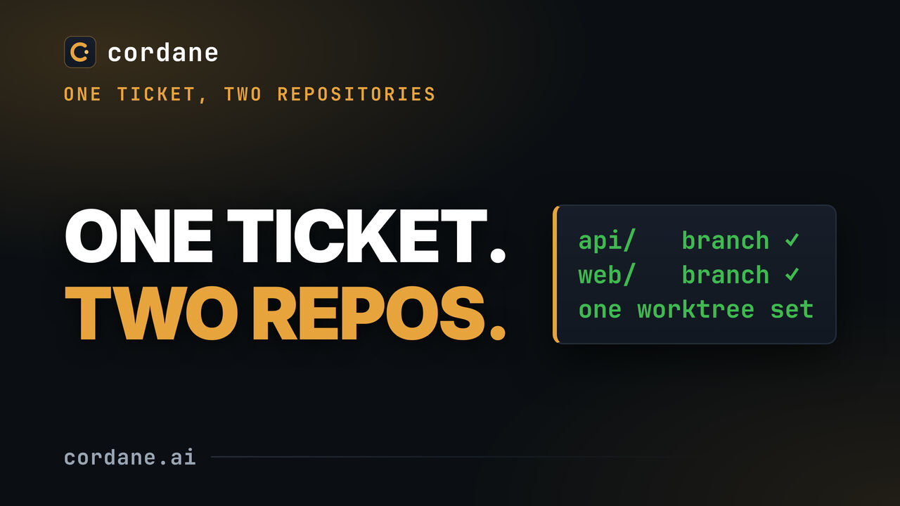 One ticket, two repositories