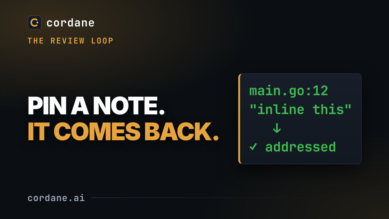 Send it back to the agent — notes on the diff, a second pass