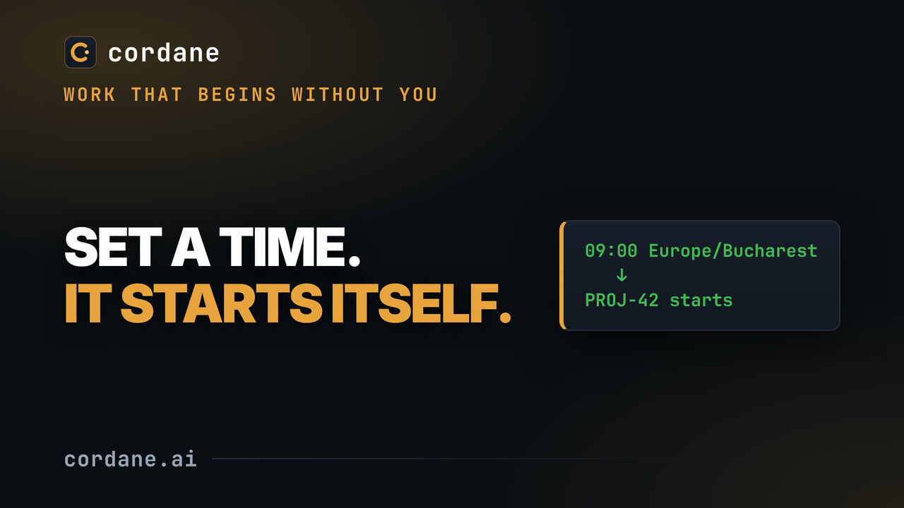 Scheduled ticket starts — work that begins without you